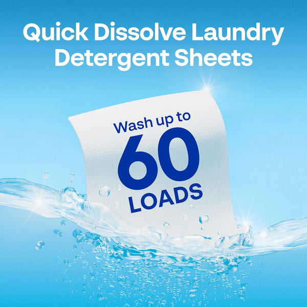 Fragrance-free, hypoallergenic laundry detergent sheets gentle on sensitive skin — Pet+
